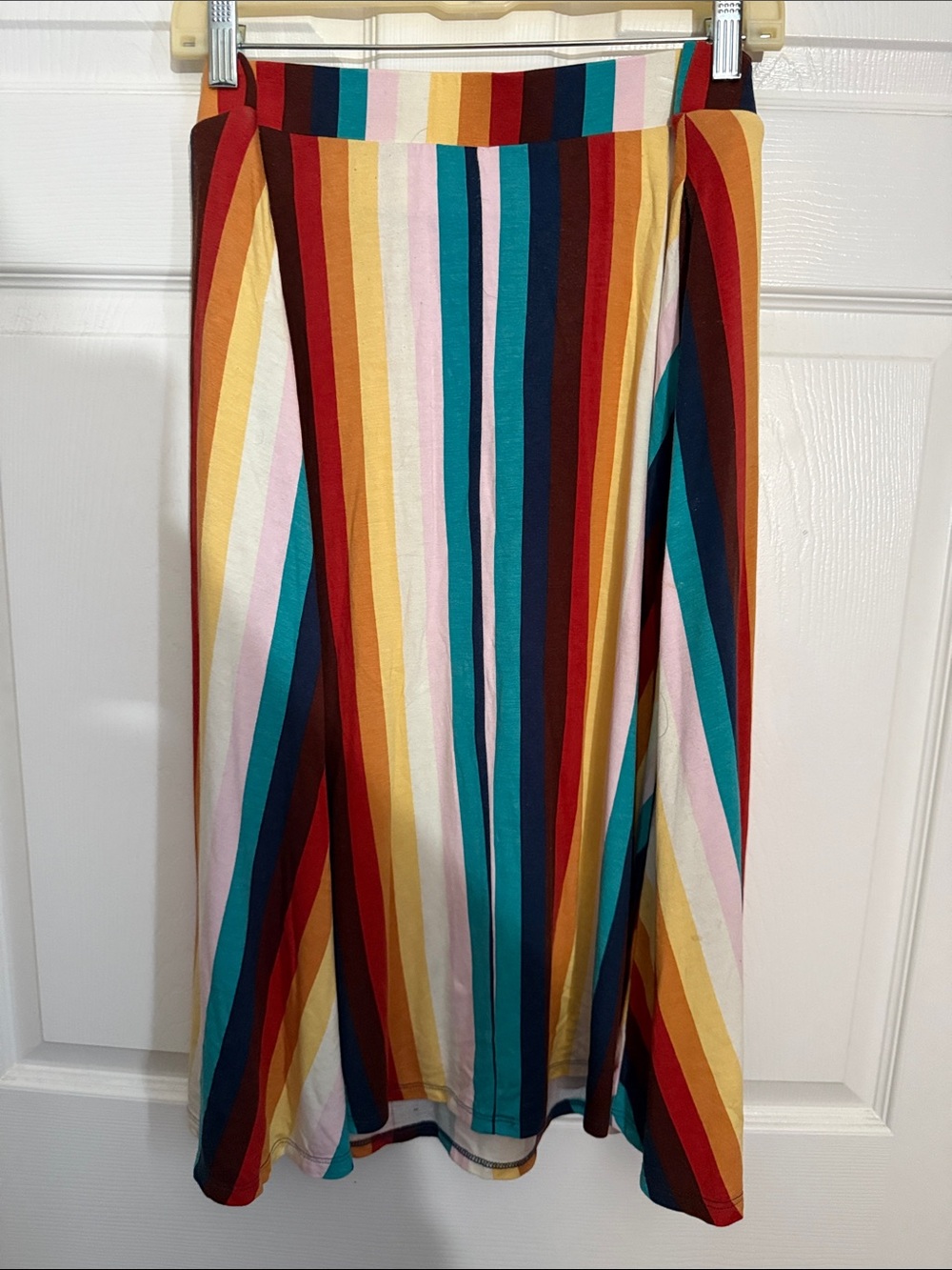 Modcloth Rainbow Vertical Stripe Midi Skirt - Picture 4 of 4
